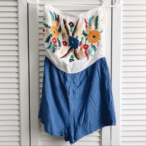 Embroidered Romper